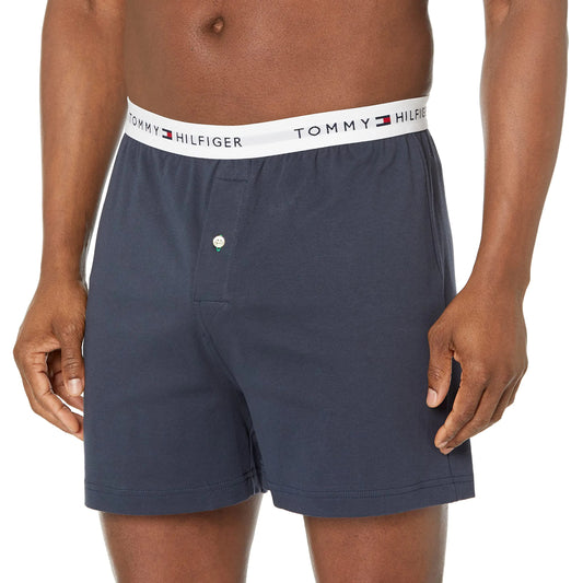 Tommy Hilfiger Mens Underwear Knit Boxers Dark Navy Small